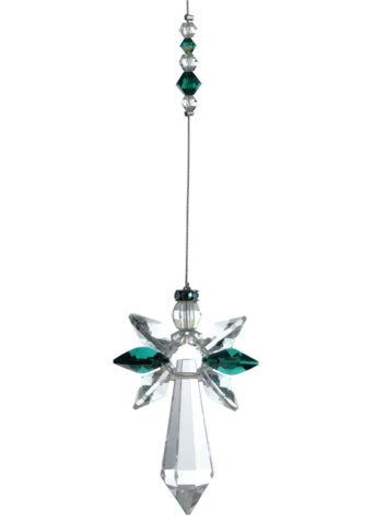 Wild Things Large Crystal Guardian Angel Emerald