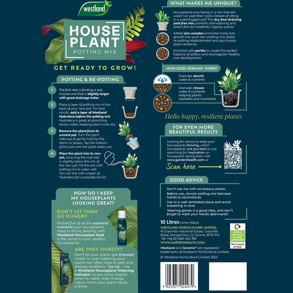 Westland Houseplant Potting Mix 4L