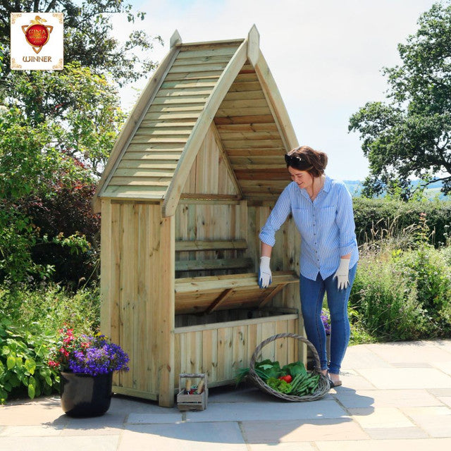 Zest Cheltenham Garden Arbour with Storage Box