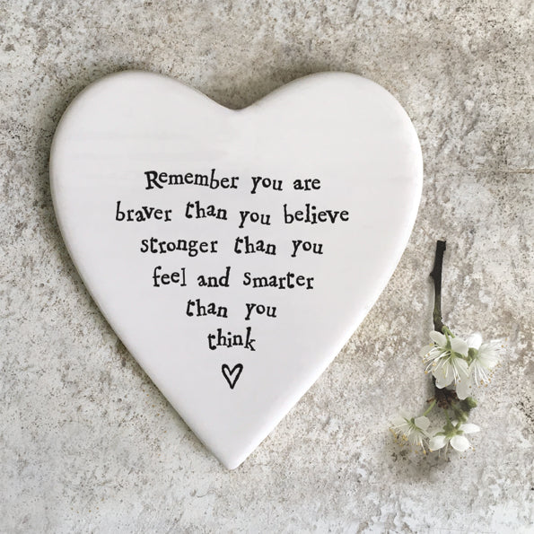 East Of India Porcelain Coaster Braver