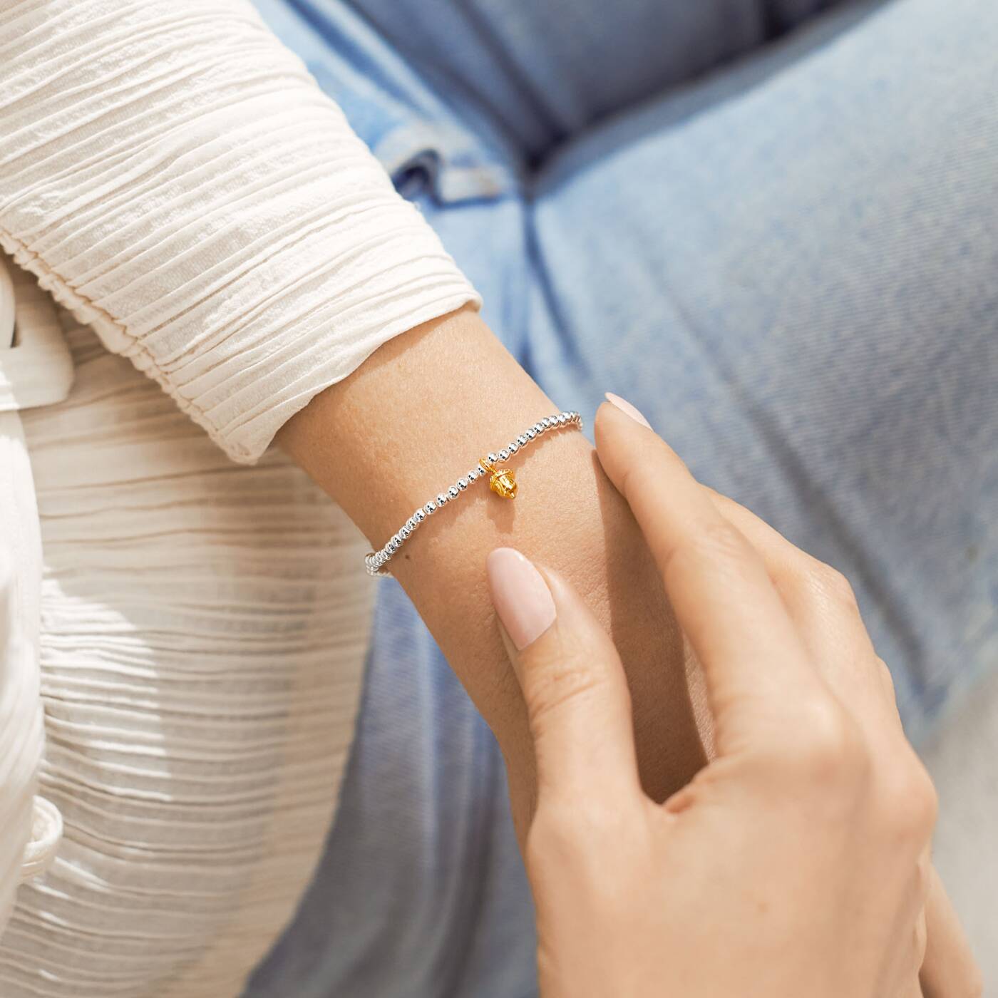 Joma Jewellery A Little 'Strength 'Acorn Bracelet