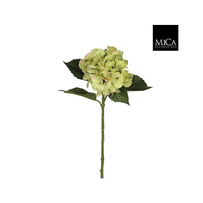 Mica Artificial Hydrangea Stem Green 51cm