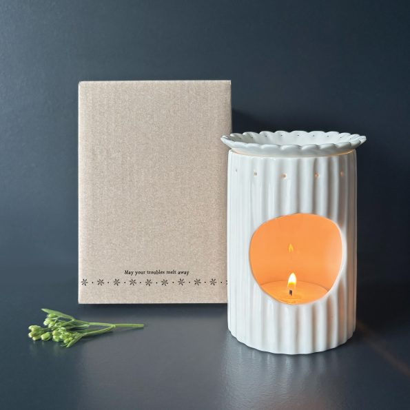 East of India Wax Melt Burner - May Your Troubles Melt Away