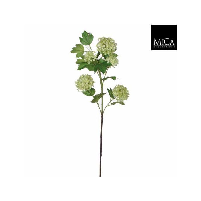 Mica Artificial Viburnum Stem Green 66cm