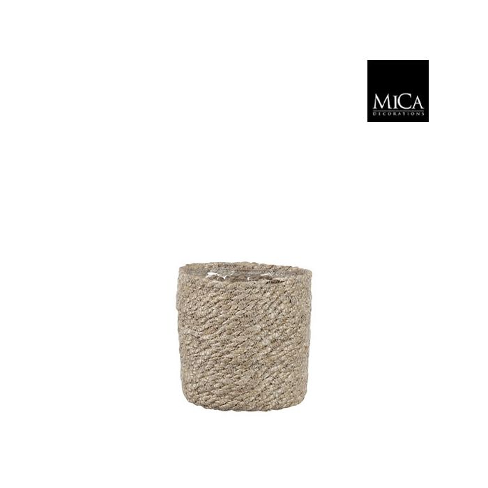 Mica Atlantic Seagrass Plant Basket Cream 12cm