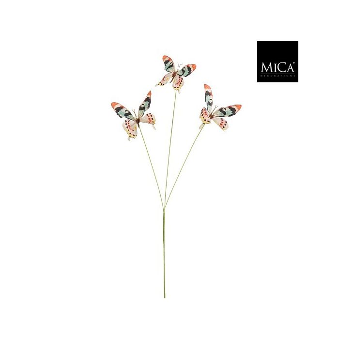 Mica Artificial Butterfly Branch 75cm
