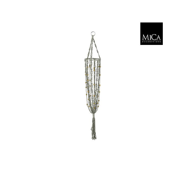 Mica Meran String Hanging Pot Holder Green 100cm