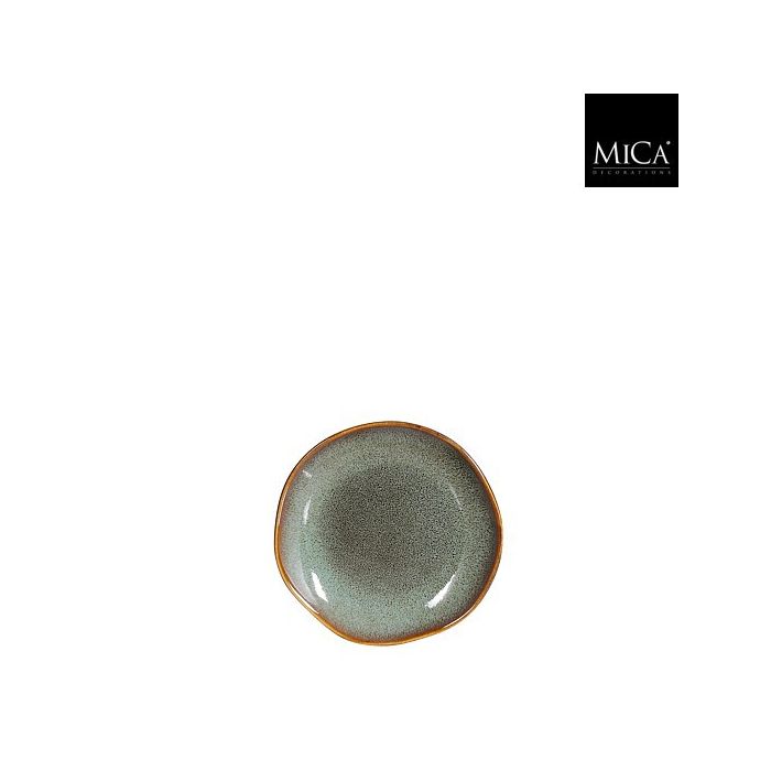 Mica Tabo Stoneware Pastry Plate Green