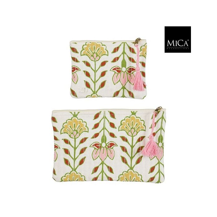 Mica Corina Toiletry Bag Off White 2 Pieces
