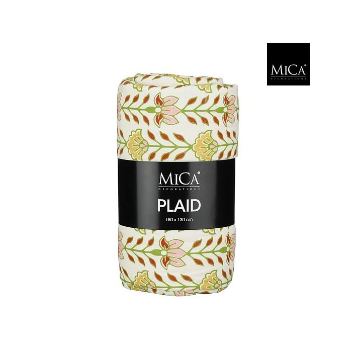 Mica Corina Cotton Floral Throw 180 x 130cm
