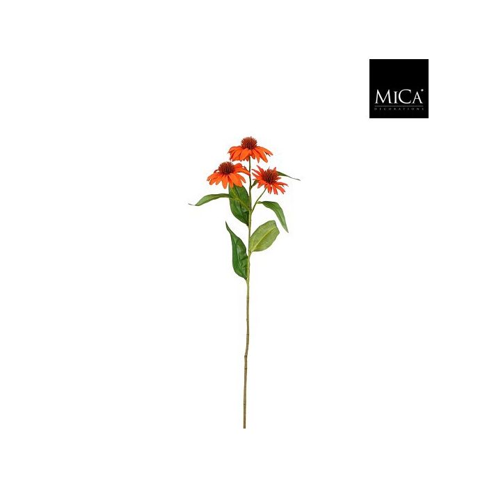 Mica Artificial Echinacea Stem Orange 62cm