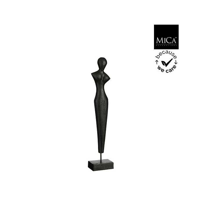 Mica Penang Mango Wood Silhouette Decoration Black 53cm