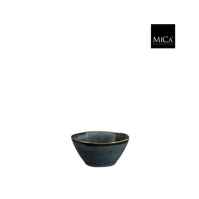 Mica Racco Stoneware Trinket Bowl Dark Grey