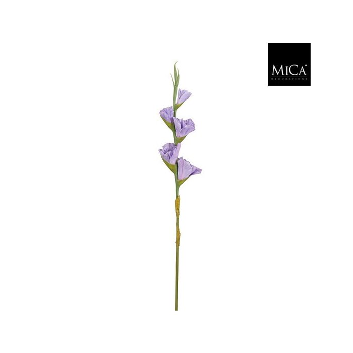 Mica Faux Gladiolus Purple Real Touch 84cm