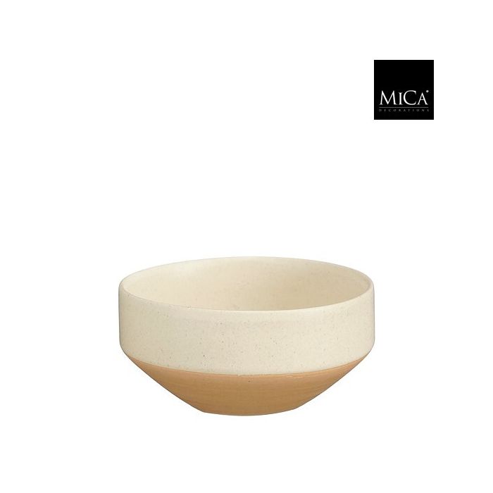 Mica Nika Stoneware Bowl Off White 10.5cm