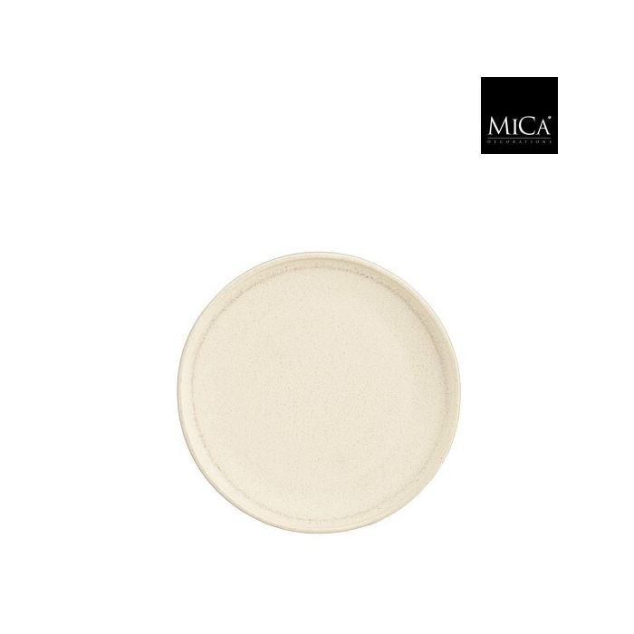 Mica Nika Stoneware Plate Off White 17.5cm
