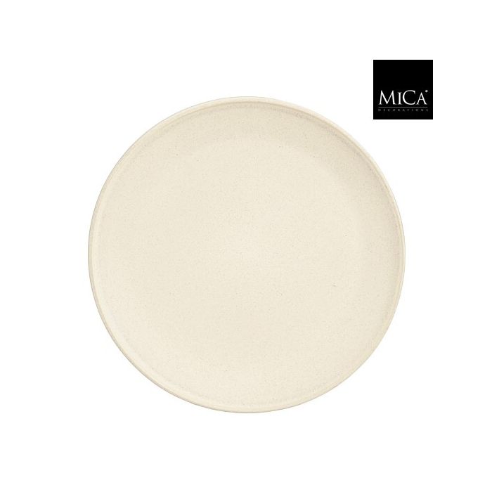 Mica Nika Stoneware Plate Off White 27cm
