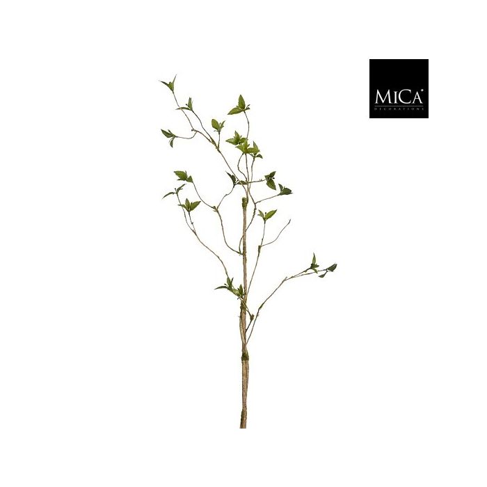Mica Faux Leaf Branch Green 125cm