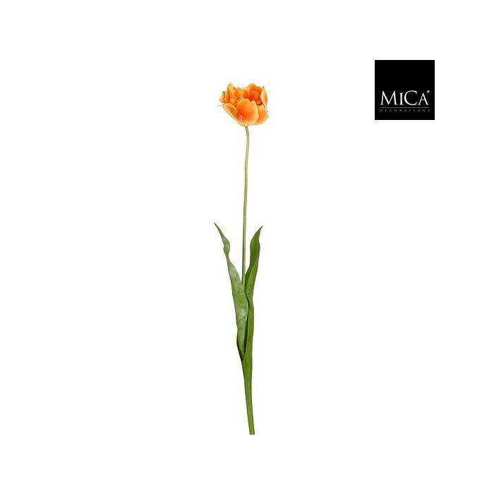 Mica Artificial Tulip Stem Orange 71cm