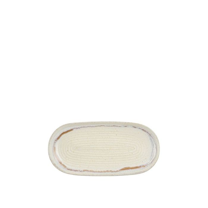 Mica Ethan Porcelain Oval Plate Off White 23cm