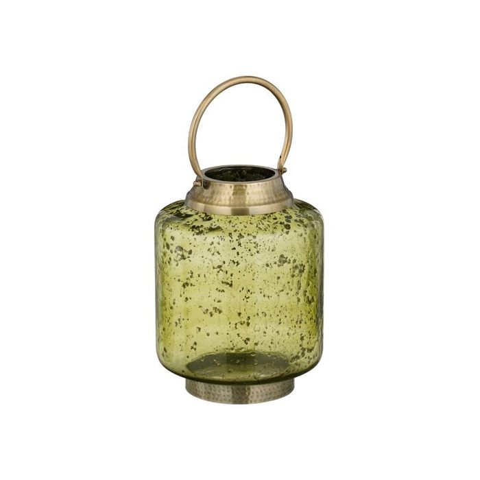 Mica Yiva Lantern Green Antique 29 x 21cm