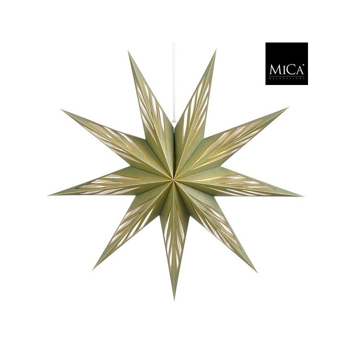 Mica Star Hanging Green 18 x 75cm