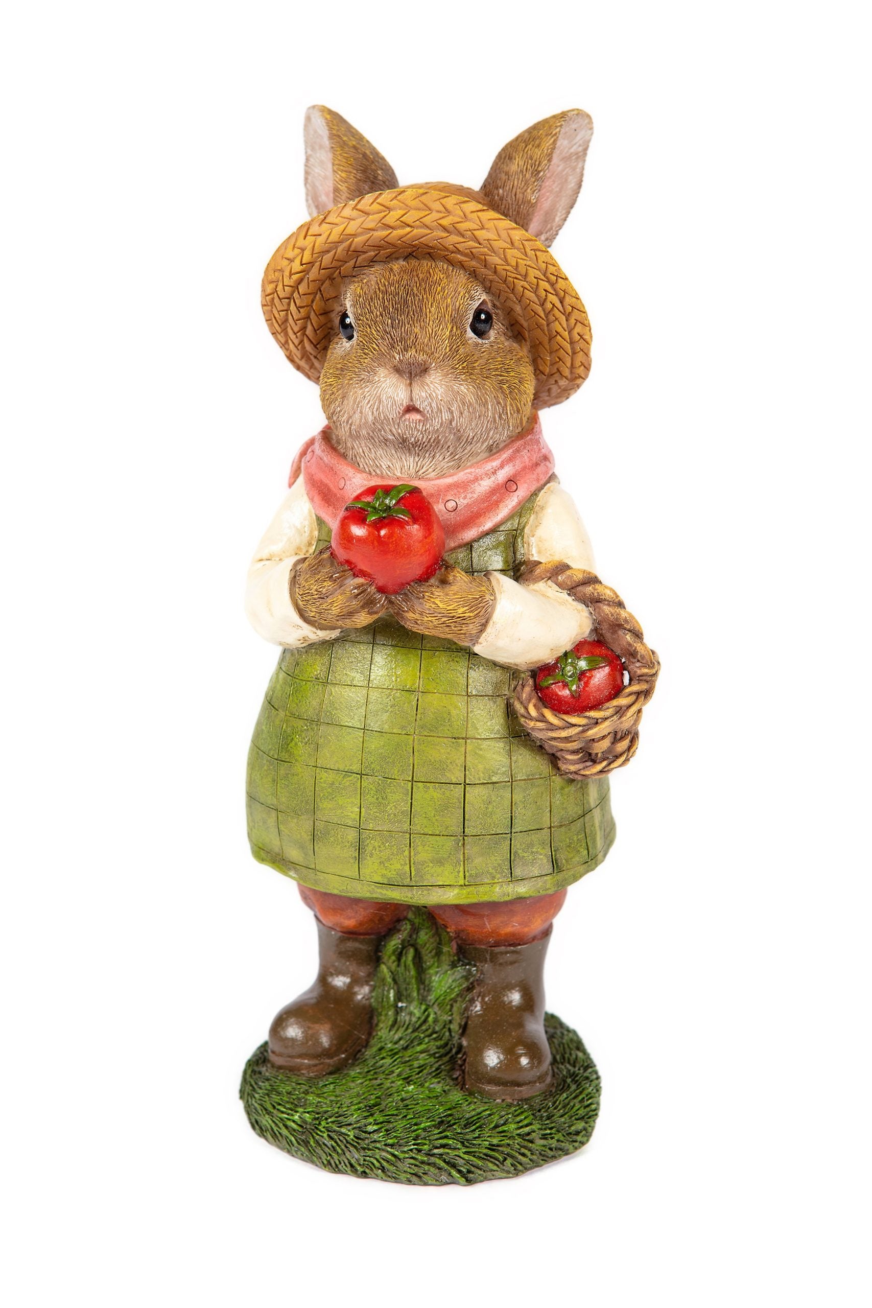 Garden Creations Girl Rabbit Gathering Tomatoes
