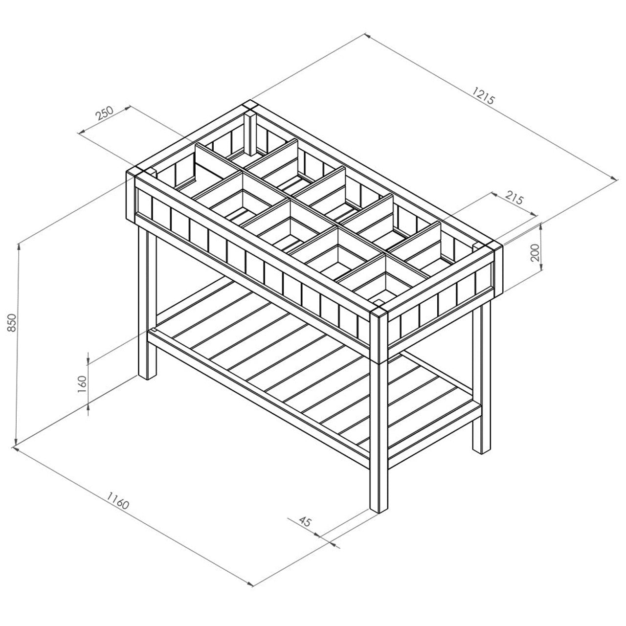 Zest 4 Leisure Raised Herb Planter