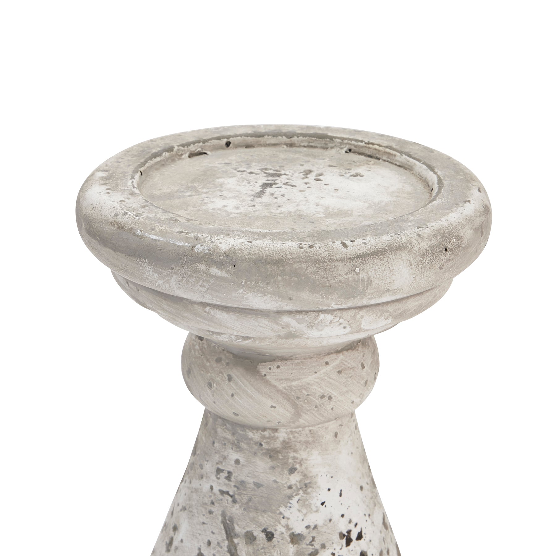 Hill Interiors Large Stone Ceramic Candle Holder