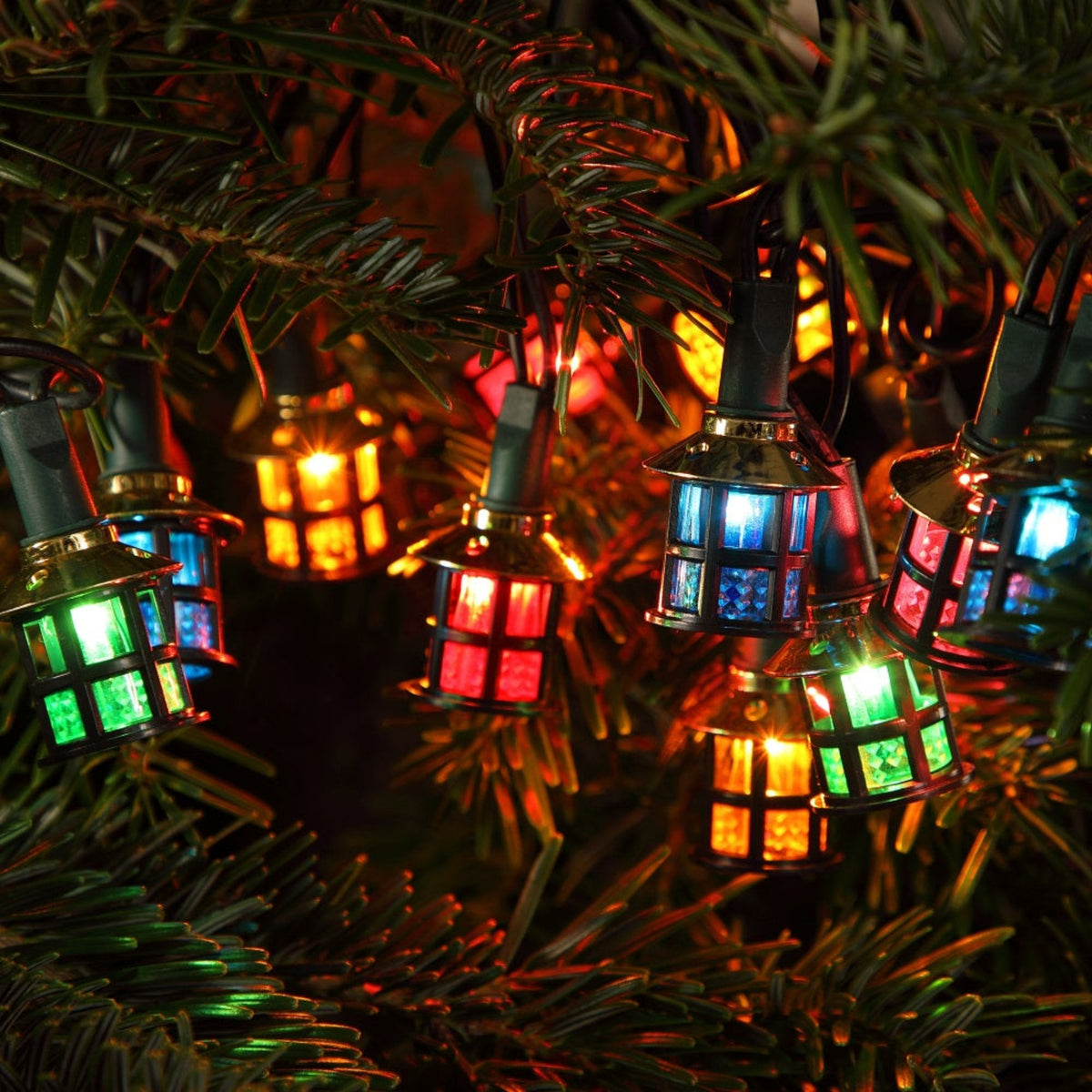 Noma 80 Multicolour LED Victorian Lantern String Light