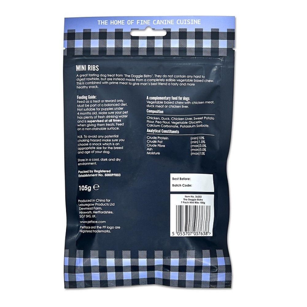 Doggie Bistro Mini Ribs 7 Pack