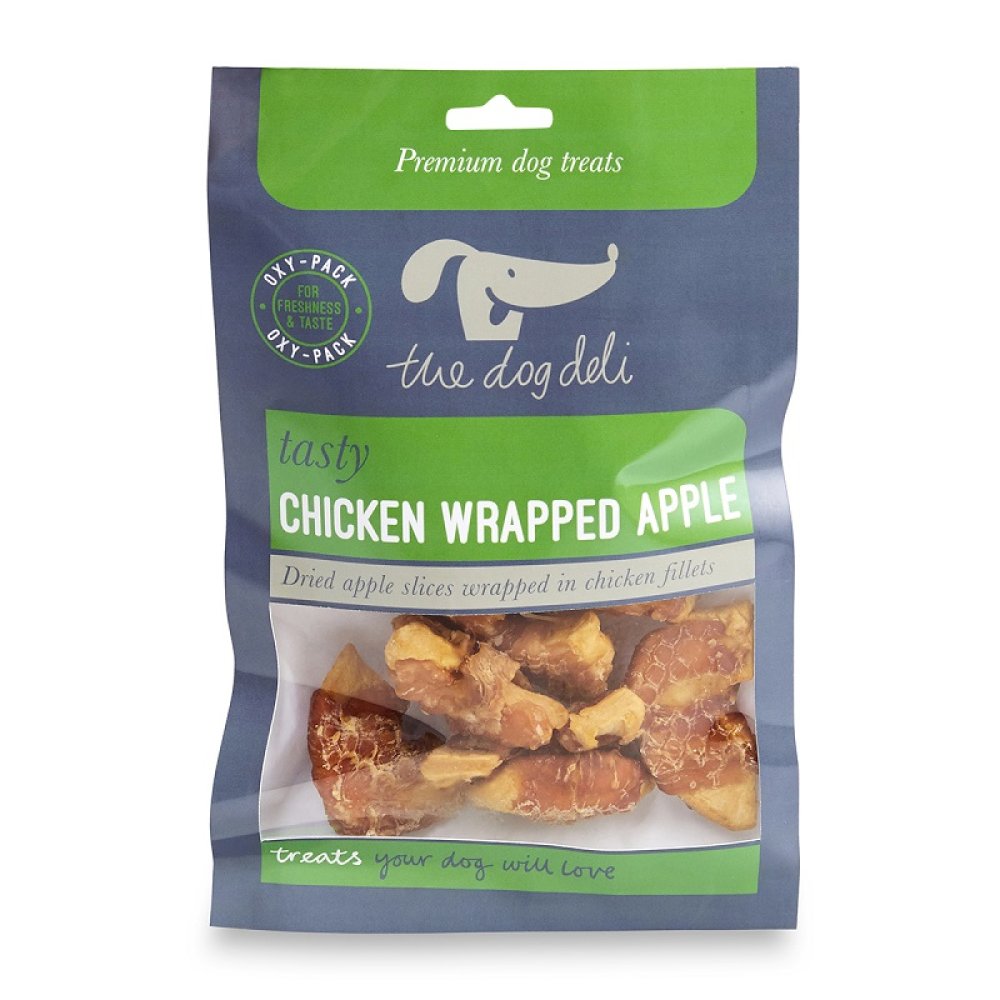 Petface Dog Deli Chicken Wrapped Apple Dog Treats 100g