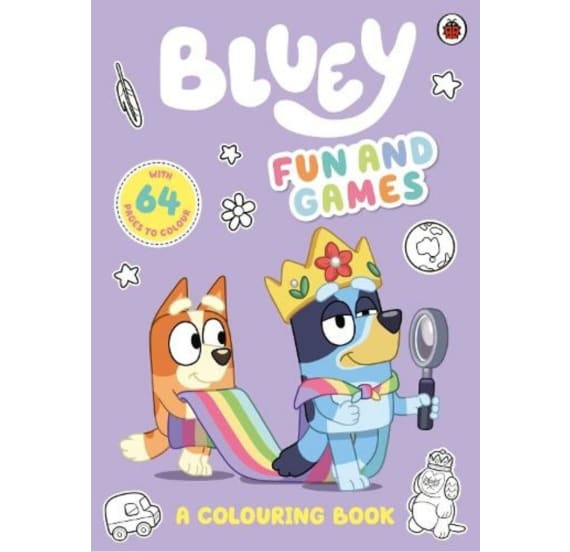 Bluey Colouring Fun and Games Book