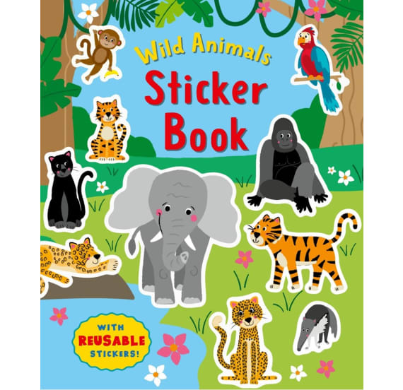 Sticker Book Wild Animals