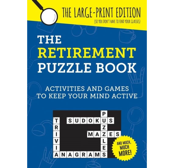 Large Print Retirement Puzzle Book