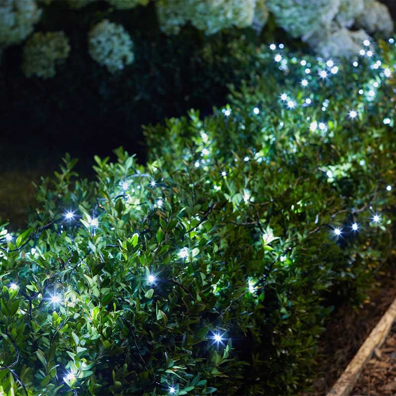 Smart Garden 200 Solar Strings Cool White String Lights
