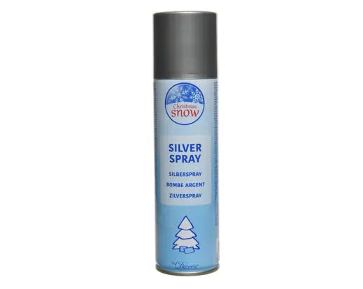 Decoris Silver Spray Snow Effect 17.8cm
