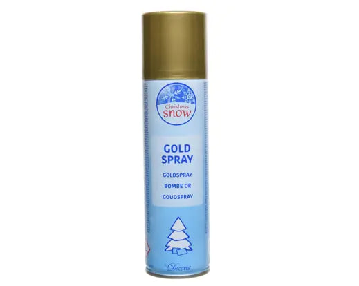 Decoris Gold Spray Snow Effect 17.8cm