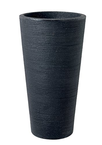 Stewart Plastics Varese Tall Vase Granite 40 x 75cm