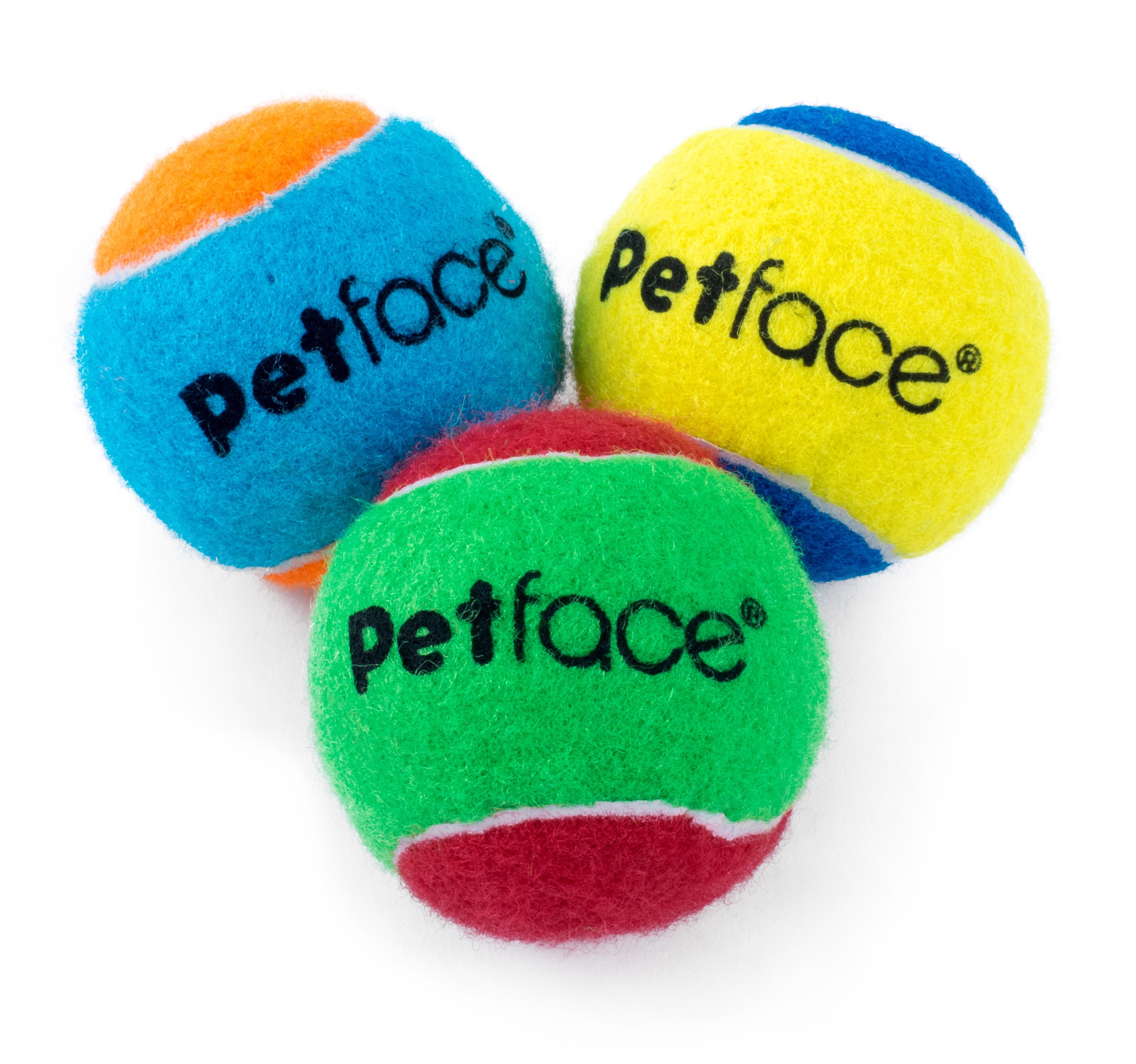 Petface Squeaky Tennis Balls Dog Toy