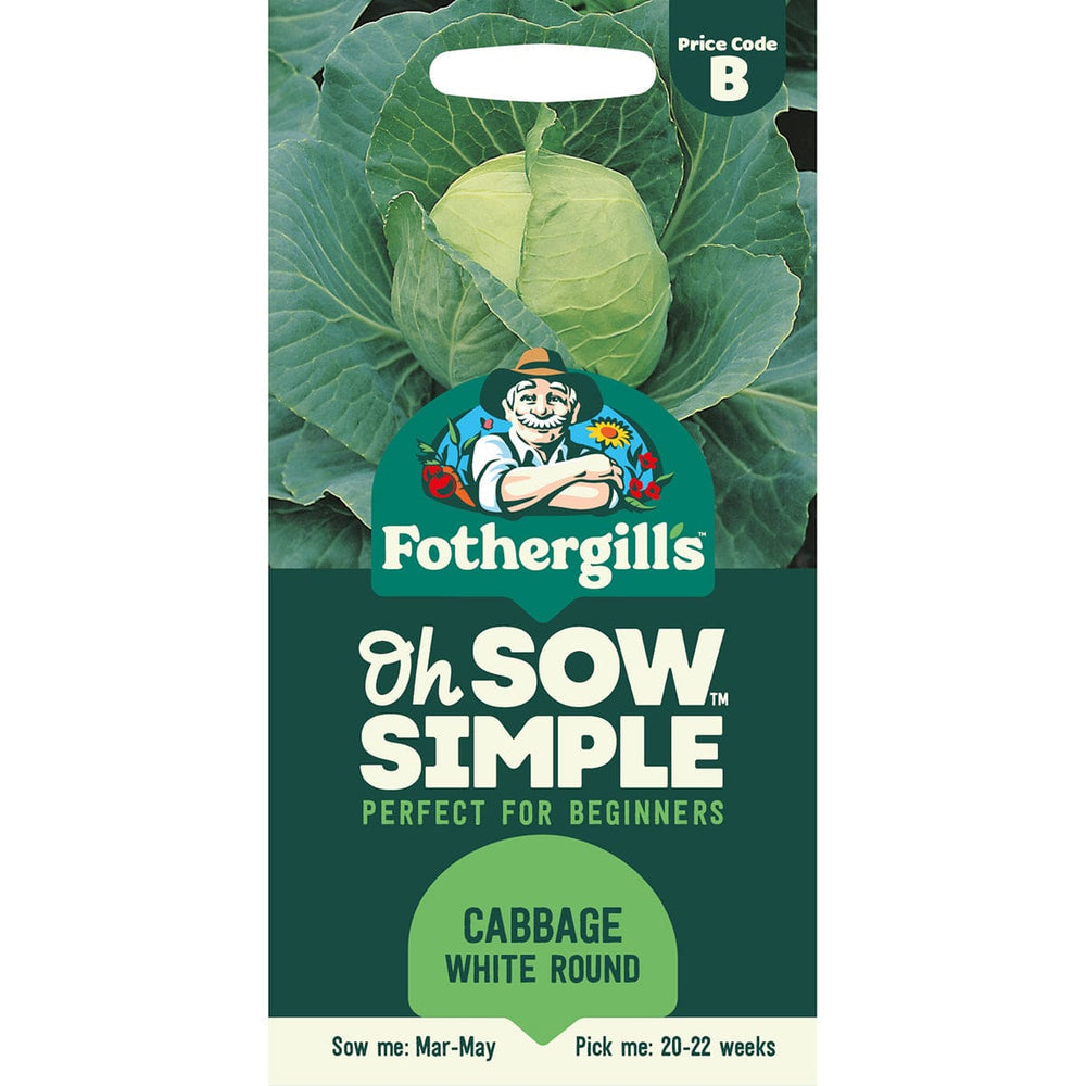 Mr Fothergills Oh Sow Simple Cabbage White Round