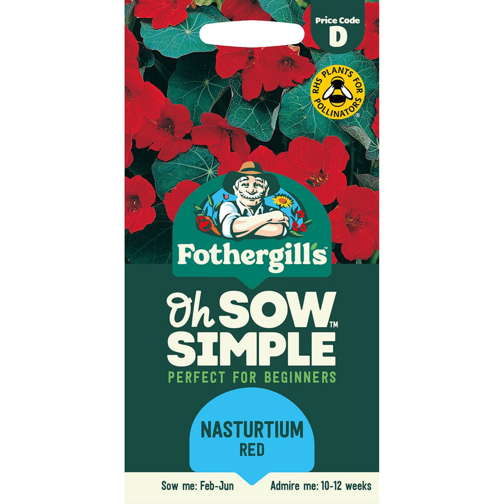 Mr Fothergills Oh Sow Simple Nasturtium Red