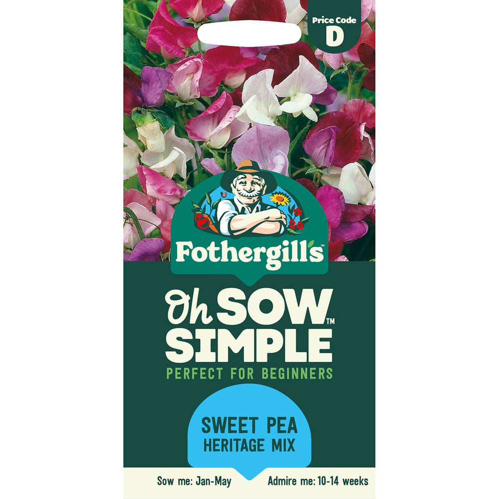 Mr Fothergills Oh Sow Simple Sweet Pea Heritage Mix