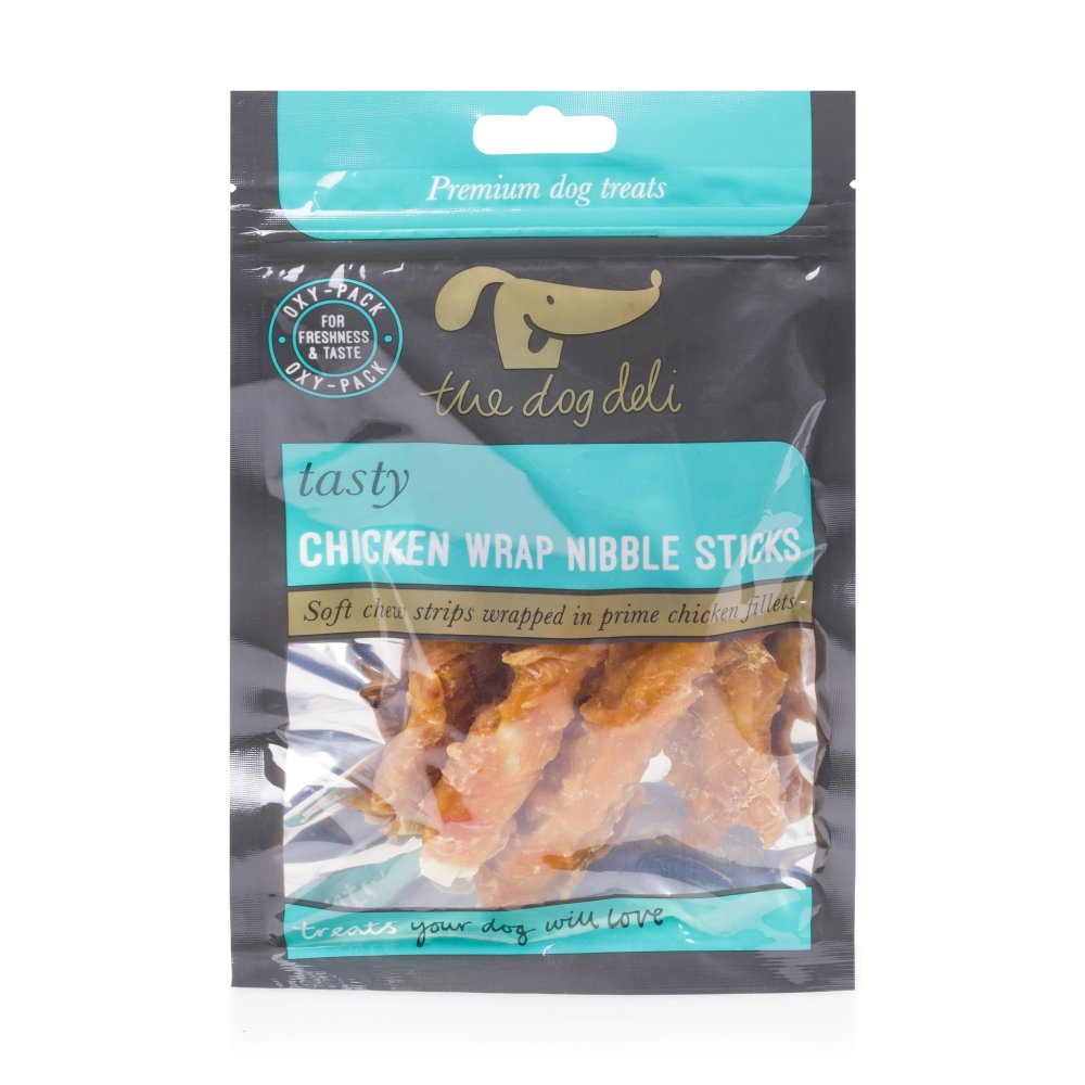 Petface Dog Deli Chicken Wrapped Nibble Sticks Dog Treats 100g