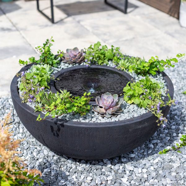 Easy Fountain Vortex Pool with Planter Mains Water Feature