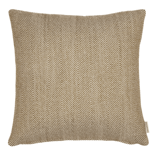 Hines of Oxford Moss Herringbone Woven Cushion