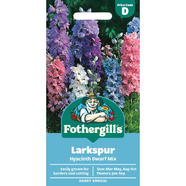 Mr Fothergills Larkspur Hyacinth Dwarf Mix
