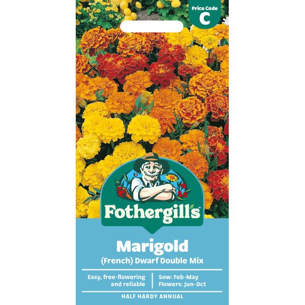 Mr Fothergills Marigold (French) Dwarf Double Mix