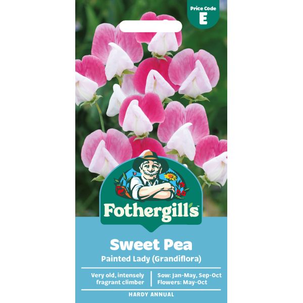 Mr Fothergills Sweet Pea Painted Lady (Grandiflora)