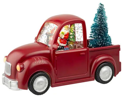 Lumineo LED Water Spinner Red Truck & Tree 22.5cm
